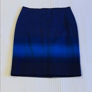 Blue ombre pencil skirt